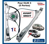 Meccanismo Alzacristalli Anteriore Destro per Clio 3 (5 Porte) 8200843597