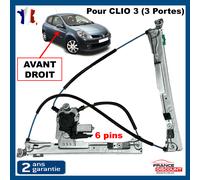 Motore + Meccanismo Leva Vetro Anteriore Destro per Clio 3 8200826165 8200297444