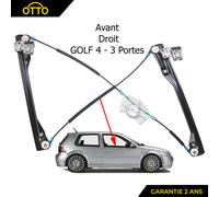 Meccanismo Alzacristallo Anteriore Destro per Volkswagen Golf 4 - 3) =