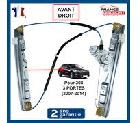 Meccanismo Alzacristalli Monte Vetro Passeggero Peugeot 308 I 3) 9222CV 9222EC