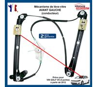 Meccanismo Alzacristallo Anteriore Sinistro Pinze per Golf 7 (3portes) -