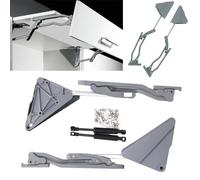 Meccanismo Apertura Doppie Ante Pensile a Libro - Freestop e Chiusura Soft