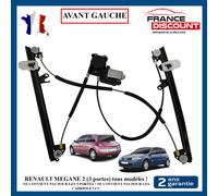 Meccanismo Di Alzavetro + TEMIC Anteriore Sinistro Per Megane 2 Coupé RS
