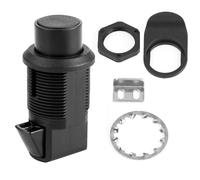 Meccanismo di Chiusura a Pulsante, Serratura per Sportello Barca e Glove Box, ABS Nero - Facile Installazione, Funzione Press - to - Rotate, Uso per Barca e