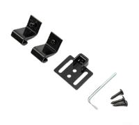Meccanismo di chiusura rallentata per porta scorrevole, kit di binari per porte scorrevoli, ammortizzatore con foro dietro la rotaia, ganci a forma di S, attuatori, viti, chiave, 88-132