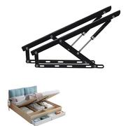 Meccanismo di sollevamento del letto pieghevole 2pcs, supporto pneumatico di sollevamento, sollevatore del letto della scatola di immagazzinaggio, supporto di sollevamento del puntone del gas, kit di