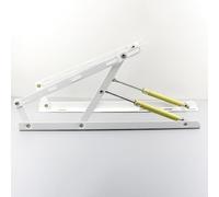 Meccanismo di sollevamento idraulico resistente del letto Supporto del puntone a gas per letti Sollevatore pneumatico del telaio del letto 1500 mm Cilindro di pressione a gas bianco per telai forti