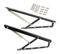 Meccanismo di sollevamento idraulico resistente per letto, 1 coppia di molle a gas, kit per divano e letto, cerniere pieghevoli di sollevamento 7 (nero, 60 cm)