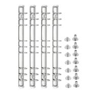 Meccanismo for raccoglitore ad anelli 6 pezzi B5 Dorso a 9 fori di ricambio for pianificatori(26.3x2cm)