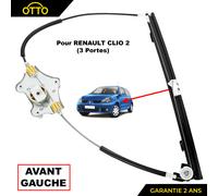 Meccanismo Leva Vetro Anteriore Sinistro senza Motore per Clio 2 (3 Porte) 98-05