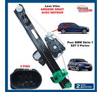 Meccanismo + Motore Alza Vetro Posteriore Destro Per BMW SERIE 1 E87 5 Porte
