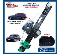 Meccanismo + Motore Alza Vetro Posteriore Sinistro Per BMW SERIE 1 E87 5 Porte