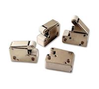 Meccanismo Push Pull Mini L001C per Botole di Ispezione, Chiavistello a Molla 29mm, Plastica e Acciaio, Apertura Rapida Sportelli e Pannelli, Chiusura Sicura - 4 Pezzi