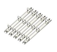 Meccanismo raccoglitore ad anelli Confezione da 6 pezzi A5 Sostituzione a 3 fori for il riempimento di carta fai-da-te(210x20x30.8mm)