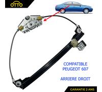 Meccanismo Alzacristalli Posteriore Destro Pinze per Peugeot 607 - 922461 9224A0