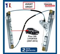 Meccanismo Tergicristalli Elettrico Anteriore Destro Pinze per Peugeot 308 I -