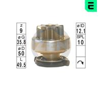 MECCANISMO UNIDIREZIONALE MOTORINO D'AVVIAMENTO ERA ZN1790 PER FIAT DUCATO VAN