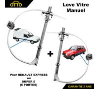 Meccanismo Vetro Manuale Sinistra Destra per Renault Express Super 5 7700774974