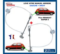 Renault Cognac Meccanismo vetro posteriore per Super 5 Sinistro + Destro 7700762611/7700762612