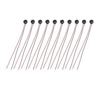 MECCANIXITY 10 microfoni electret a condensatore, 4 mm di diametro, mini condensatore a elettrete con cavi da 60 mm, 58 dB per audio, nero