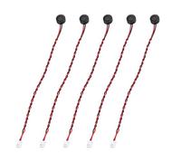 MECCANIXITY 10 microfoni electret a condensatore, mini condensatore a elettrete con diametro di 6 mm, con cavi da 100 mm, 60 dB, per audio, colore nero