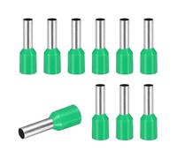 MECCANIXITY 100 connettori a ghiera VE6012-10AWG a crimpare in rame, terminali isolati per progetti elettrici, industria chimica industriale, verde