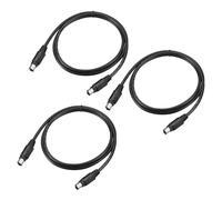 MECCANIXITY 3 cavi di prolunga PS/2 per mouse e tastiera, 1 m, mini DIN a 6 pin, da maschio a maschio, convertitore per tastiera per scanner PC, nero