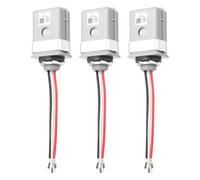 MECCANIXITY 3PCS 277-Volt girevole e montaggio su stelo fotocontrollo termico grigio