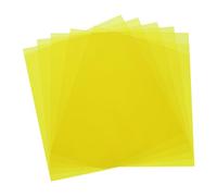 MECCANIXITY 5 fogli di plastica colorata, pellicola trasparente ambrata per la correzione del colore, filtro della luce in gel, impermeabile, 9,9 x 9,9 cm, per fai da te, illuminazione a LED, foto