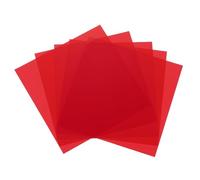 MECCANIXITY 5 fogli di plastica colorata, pellicola trasparente ambrata per la correzione del colore, filtro della luce in gel, impermeabile, 9,9 x 9,9 cm, per fai da te, illuminazione a LED, foto