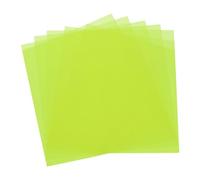 MECCANIXITY 5 fogli di plastica colorata, pellicola trasparente ambrata per la correzione del colore, filtro della luce gel, impermeabile, 2 x 2 fogli per fai da te, illuminazione a LED, foto (giallo