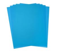 MECCANIXITY 5 fogli di plastica colorata, pellicola trasparente ambrata per la correzione del colore, filtro della luce in gel, impermeabile, 20 x 14 cm, per fai da te, illuminazione a LED, foto (blu)