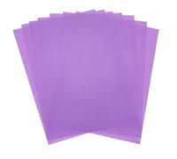 MECCANIXITY 7 fogli di plastica colorata, formato A4, trasparente, color ambra, filtro per la luce in gel, impermeabile, 29 x 20 cm, per fai da te, illuminazione a LED, foto (viola)