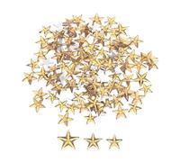 MECCANIXITY 850 strass a forma di stella, in acrilico, 10/12/14 mm, con retro piatto, in plastica, mini strass per fai da te, perline, gioielli, pittura del viso, costumi, champagne