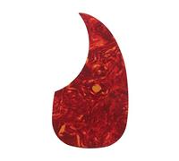 MECCANIXITY Battipenna per chitarra acustica, autoadesivo, per chitarra acustica-elettrica, per destrorsi, a forma di goccia, rosso, giallo