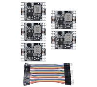 MECCANIXITY Convertitore DC-DC Buck Regolatore di tensione Step Down Modulo di alimentazione regolabile MP1584 EN 5.3-26V a 5V 3A con 10cm 40P linea maschio e femmina per la regolazione dei