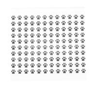 MECCANIXITY Etichette adesive adesive nere 3000 pezzi adesivi per impronte di zampe di cane da 1 cm adesivi per bambini insegnanti per feste artigianali