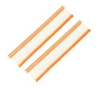 MECCANIXITY Fermagli standard per etichettatura, in plastica, standard, per etichettatura prezzi, per indumenti, prezzi, etichette, barbe da 15 mm, confezione da 1500 pezzi, arancione rosso