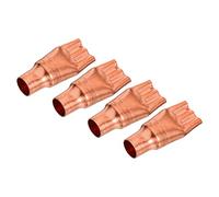 MECCANIXITY Filtri per tubi capillari per refrigerazione, separatore liquido, da 12,75 mm a 3 mm, in rame piatto, per condizionatore, frigorifero, HVAC, congelatore, confezione da 4