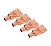 MECCANIXITY Filtri per tubi capillari per refrigerazione, separatore liquido, da 9,52 mm a 3 mm, 4 vie, in rame, per condizionatore, frigorifero, HVAC, congelatore, confezione da 4