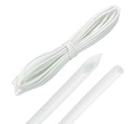 MECCANIXITY Guaina intrecciata per cavi da 9,1 m, diametro interno 1/16", 200 C, alta temperatura, 1500 V, in fibra di vetro, isolante, organizer per gestione dei cavi per motore e linea carburante