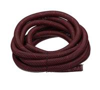 MECCANIXITY Manica divisa Wire Loom 1-0,3 cm 25Ft Nero/Rosso Auto-Avvolgente Manica Intrecciata UL94-V2 Manicotto in PET ignifugo per Automotive, Home Cable Management