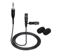 MECCANIXITY Microfono Lavalier da bavero, standard da 3,5 mm TRS, microfono a condensatore, 1 m, con cavo, unidirezionale, mini microfono a condensa, per presentatori, musicisti, attori