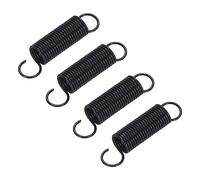 MECCANIXITY Molla universale per porta del forno a microonde, in alluminio, 7 x 25 mm, compatibile con forni e stufe, colore nero, 4 pezzi