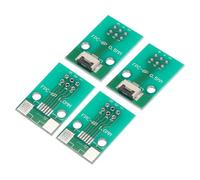 MECCANIXITY Scheda convertitore PCB FPC FFC 6P 0,5 mm sul lato della presa, retro 1,0 mm, a DIP 2,54 mm per LCD stampante 3D fotocamera DVD TV laptop confezione da 4