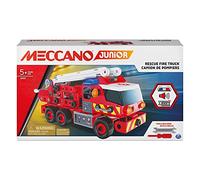 MECCANO Junior, Kit di Costruzioni Camion dei Pompieri con luci e Suoni, per Bambini dai 5 Anni in su
