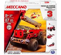 Meccano - Multimodello da 3, Veicoli di Soccorso, kit di costruzioni con 87 pezzi - dagli 8 anni