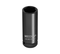 Meccion Bussola a percussione da 1/2" 13/16" SAE, 6 punti Cr-Mo Deep Square Impact Sockt, lunghezza 78 mm