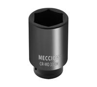 Meccion Bussola a percussione da 1/2" 33 mm, 6 punti Cr-Mo Deep Impact Socket, lunghezza 78 mm