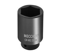 Meccion Bussola a percussione da 1/2" 35 mm, 6 punti Cr-Mo Deep Impact Socket, lunghezza 78 mm